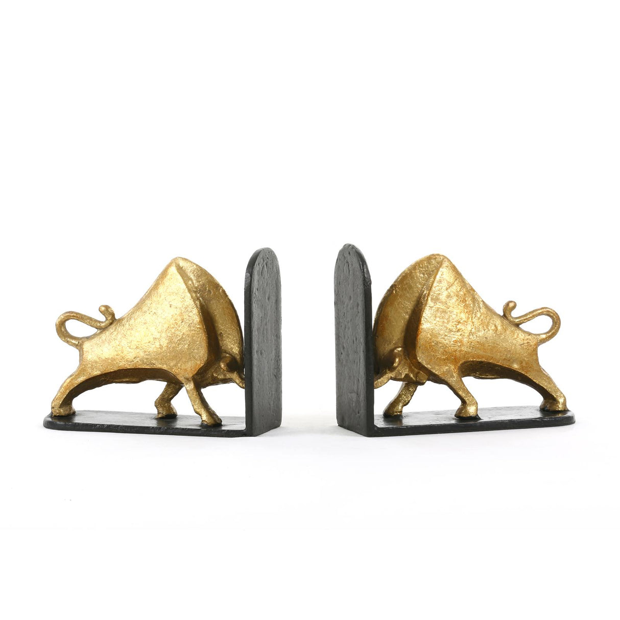 Villa & House Gold Leaf Bisoni Bookends (Pair)