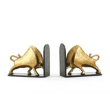 Villa & House Gold Leaf Bisoni Bookends (Pair)