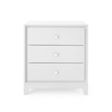 Villa & House White Pearl Bergamo 3-Drawer Side Table