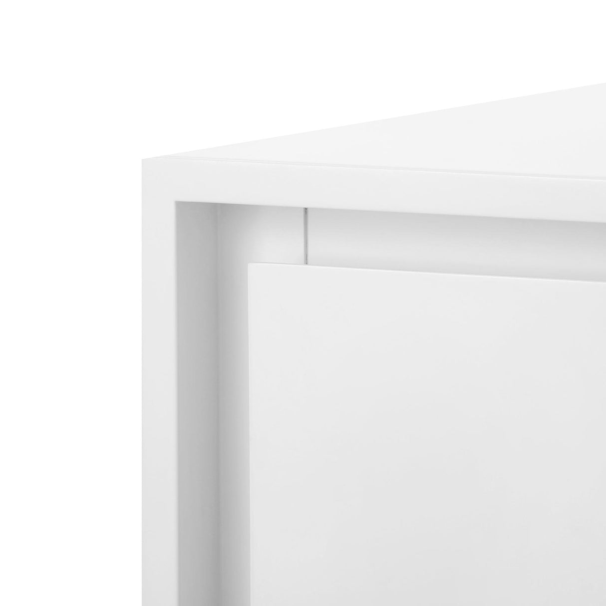 Villa & House White Pearl Bergamo 3-Drawer Side Table