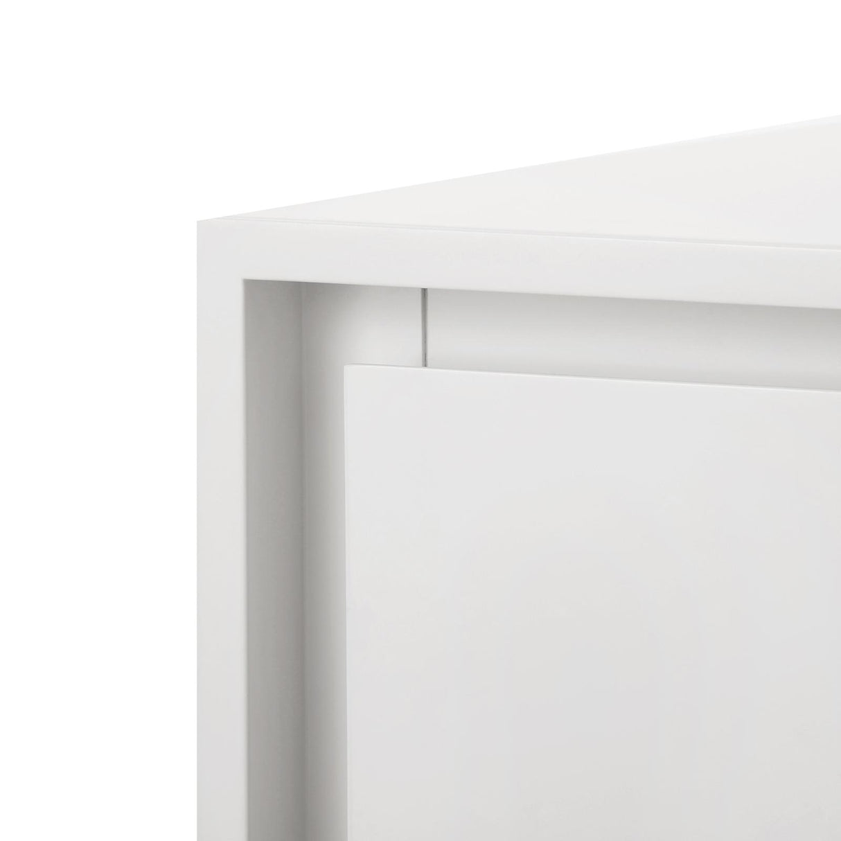 Villa & House White Pearl Bergamo 3-Drawer Side Table
