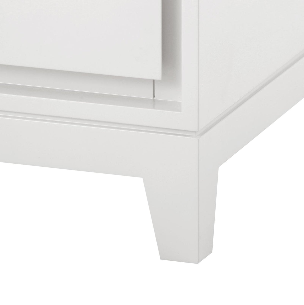 Villa & House White Pearl Bergamo 3-Drawer Side Table