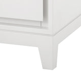 Villa & House White Pearl Bergamo 3-Drawer Side Table