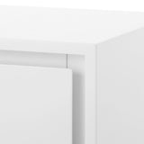 Villa & House White Pearl Bergamo 3-Drawer Side Table