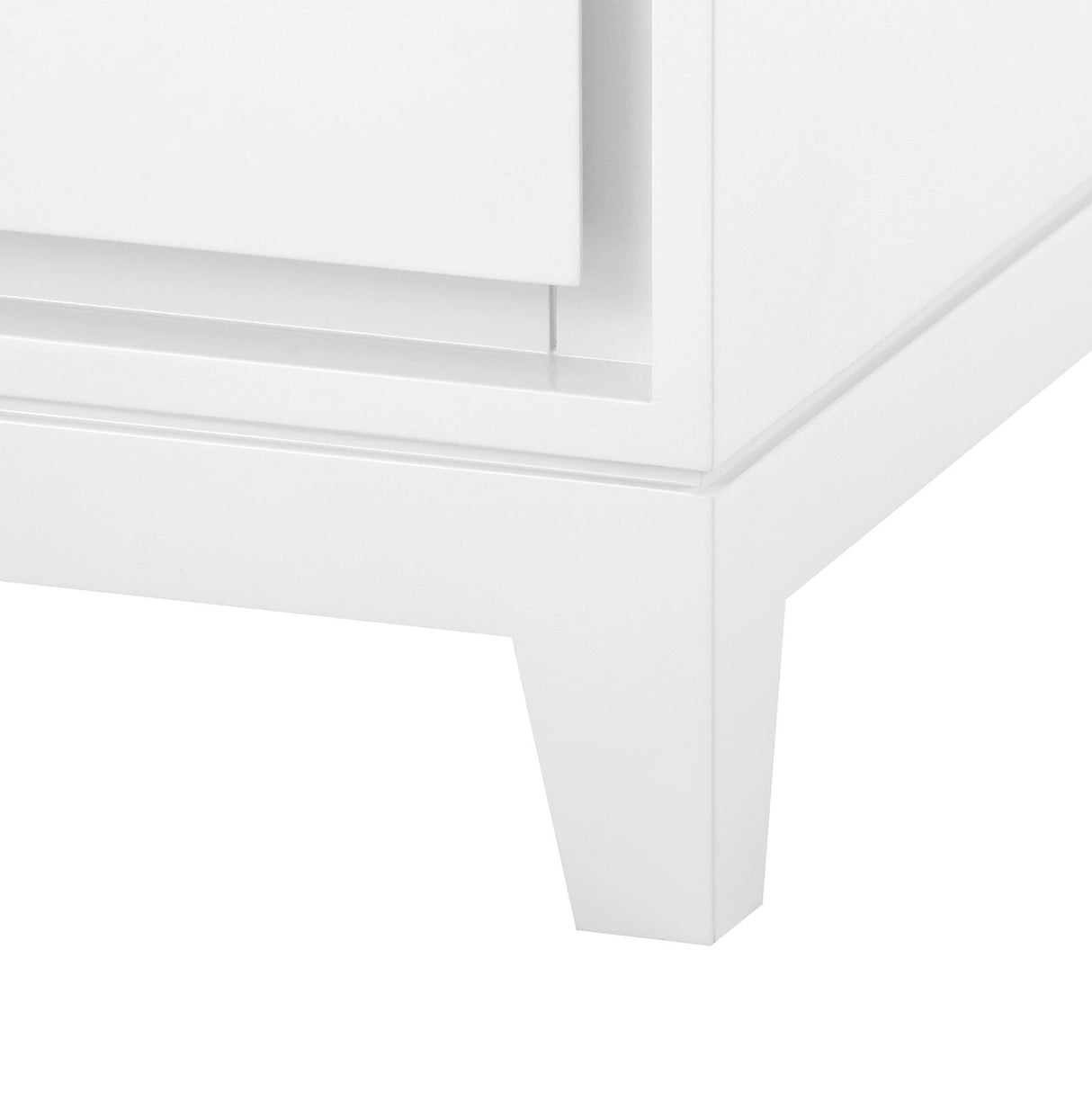 Villa & House White Pearl Bergamo 3-Drawer Side Table