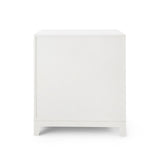 Villa & House White Pearl Bergamo 3-Drawer Side Table