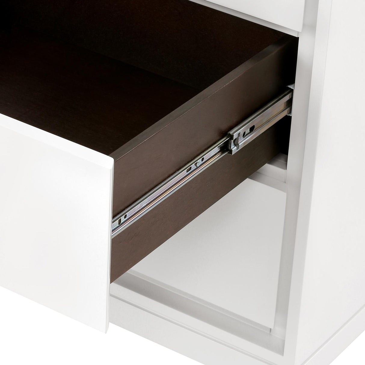 Villa & House White Pearl Bergamo 3-Drawer Side Table