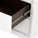Villa & House White Pearl Bergamo 3-Drawer Side Table