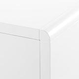 Villa & House White Pearl Bryant 3-Drawer Side Table