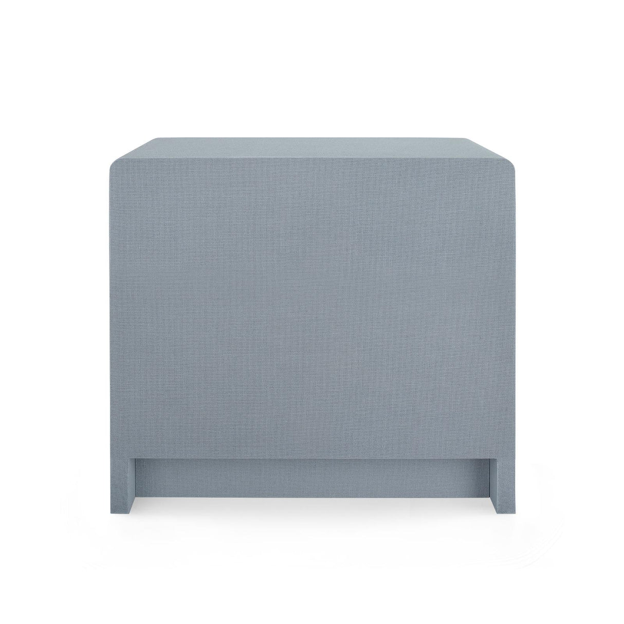 Villa & House Winter Gray Bryant Linen 3-Drawer Side Table