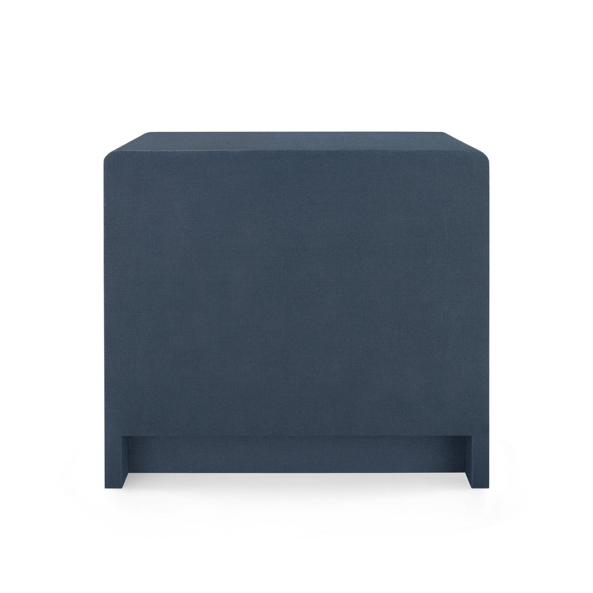 Villa & House Blue Steel Bryant Linen 3-Drawer Side Table