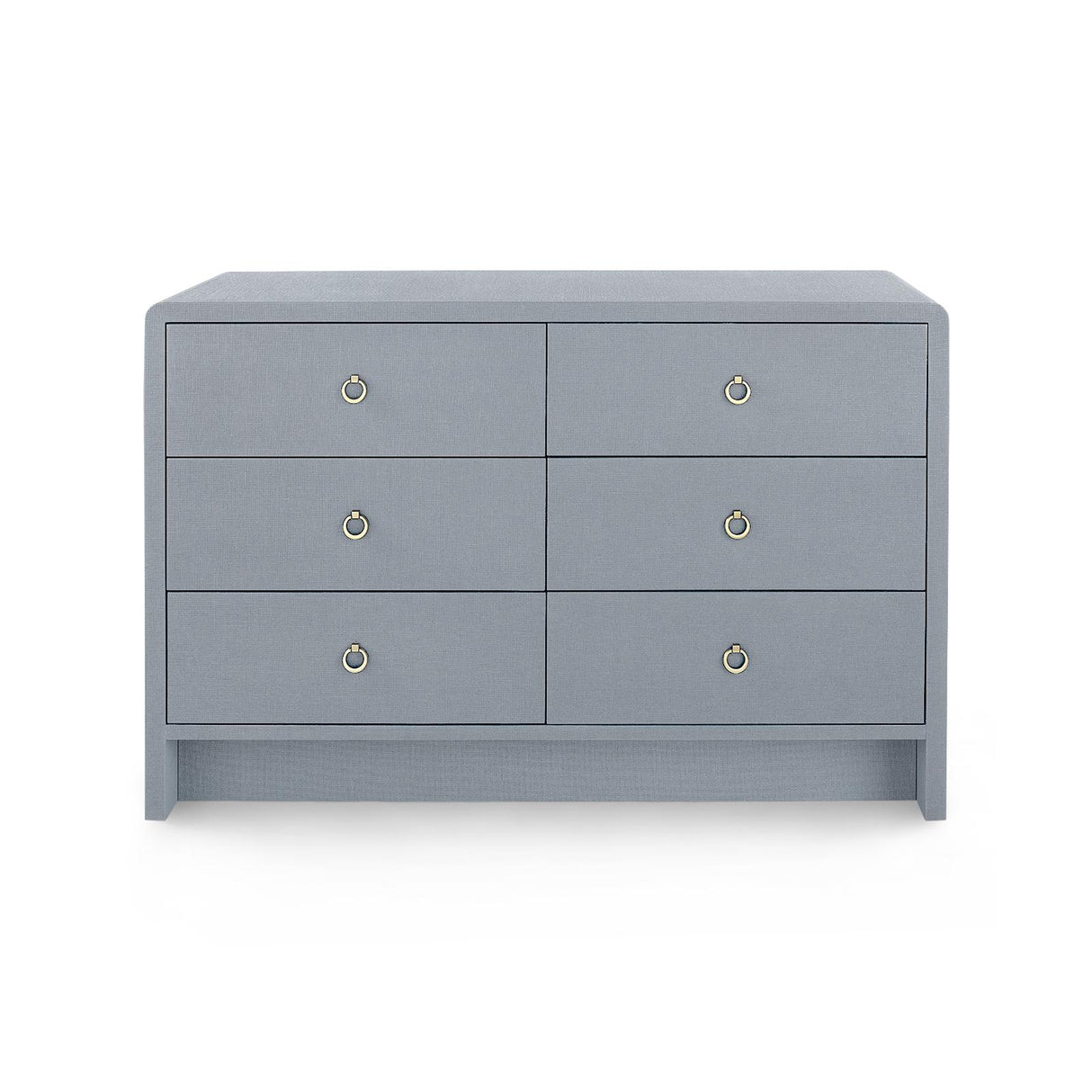 Villa & House Winter Gray Bryant Linen Extra Large 6-Drawer