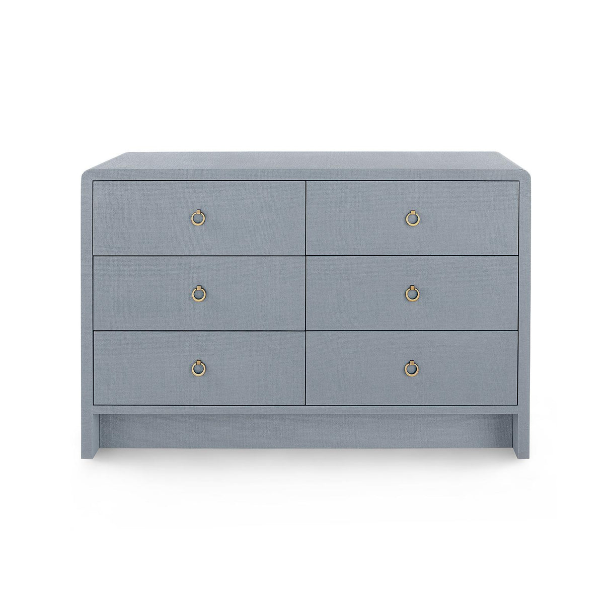 Villa & House Winter Gray Bryant Linen Extra Large 6-Drawer