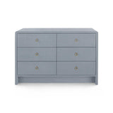Villa & House Winter Gray Bryant Linen Extra Large 6-Drawer