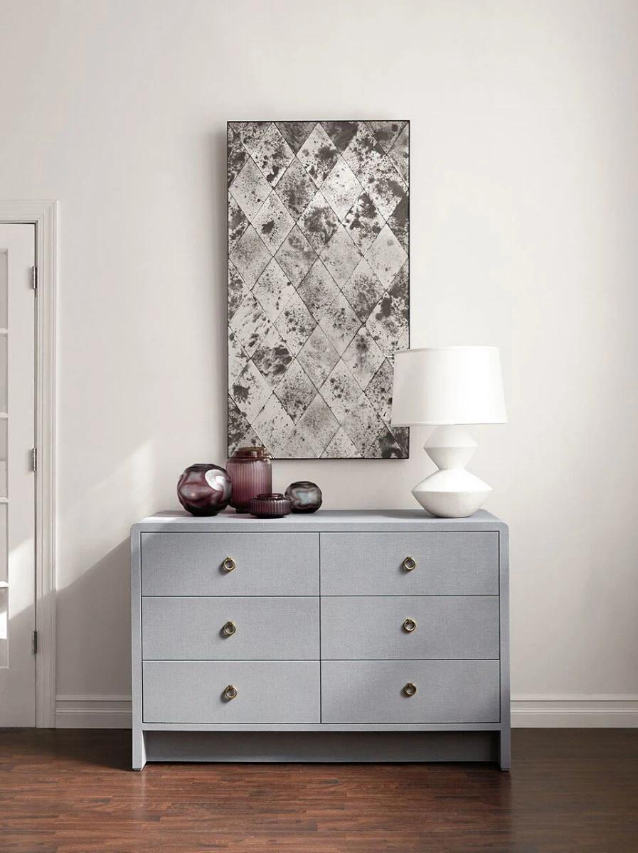 Villa & House Winter Gray Bryant Linen Extra Large 6-Drawer