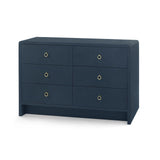 Villa & House Blue Steel Bryant Linen Extra Large 6-Drawer