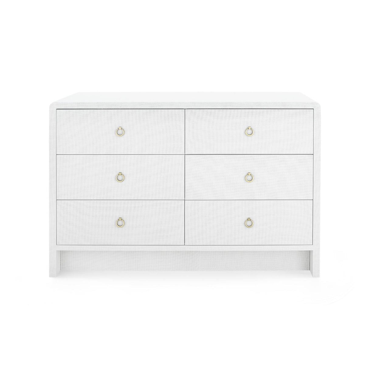 Villa & House Chiffon White Bryant Linen Extra Large 6-Drawer