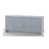 Villa & House Winter Gray Bryant Linen Extra Wide Large 6-Drawer