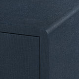 Villa & House Blue Steel Bryant Linen Extra Wide Large 6-Drawer