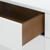Villa & House Chiffon White Bryant Linen Extra Wide Large 6-Drawer