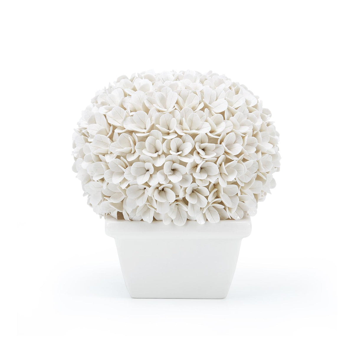 Villa & House Blanc de Chine Boston Round Boxwood Topiary