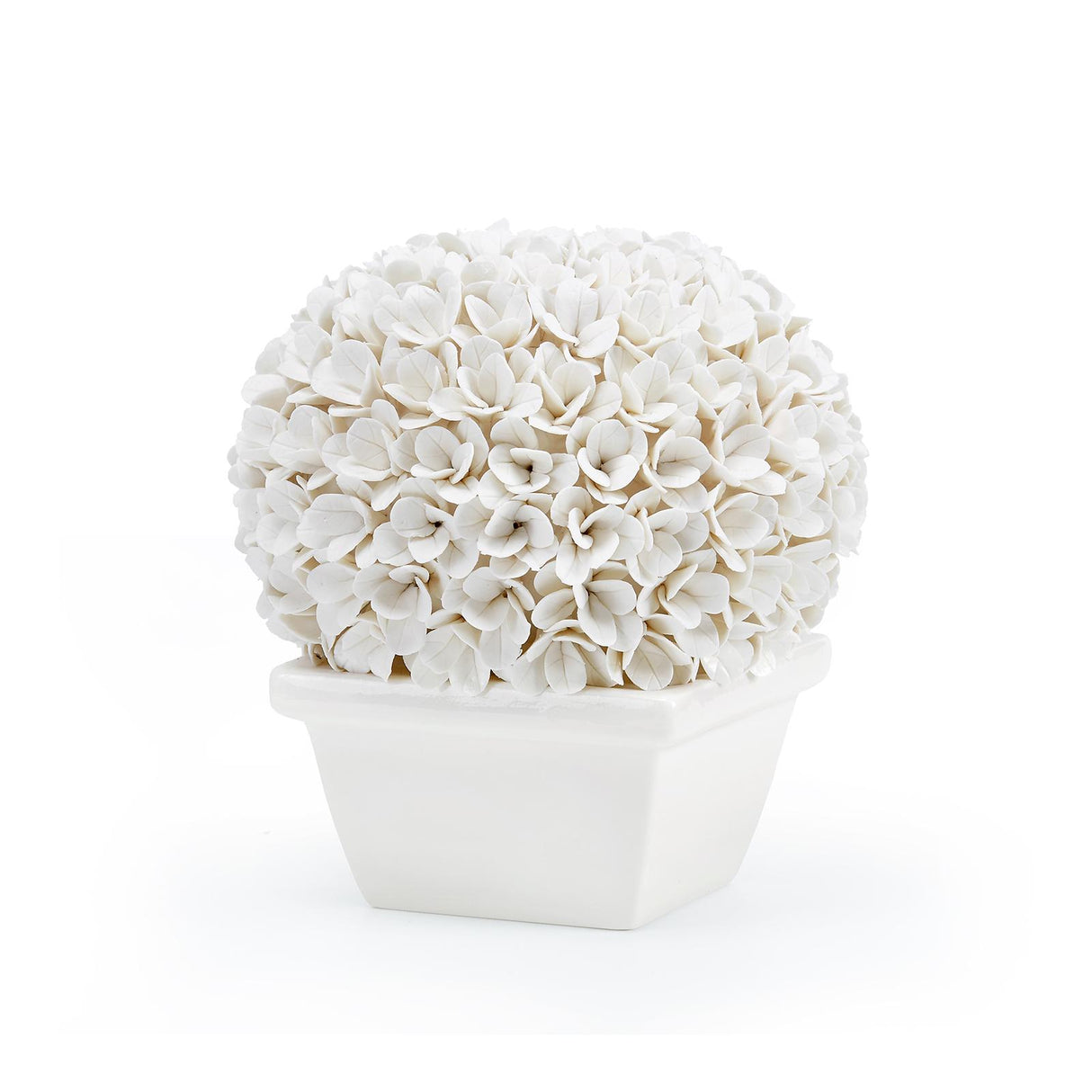 Villa & House Blanc de Chine Boston Round Boxwood Topiary