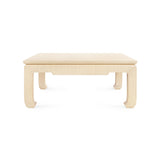 Villa & House Natural Twill Bethany Large Square Coffee Table