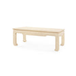 Villa & House Natural Twill Bethany Large Rectangular Coffee Table