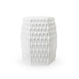 Villa & House Cool White Burma Stool/ Side Table