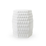 Villa & House Cool White Burma Stool/ Side Table