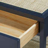 Villa & House Midnight Blue Caanan 1-Drawer Side Table