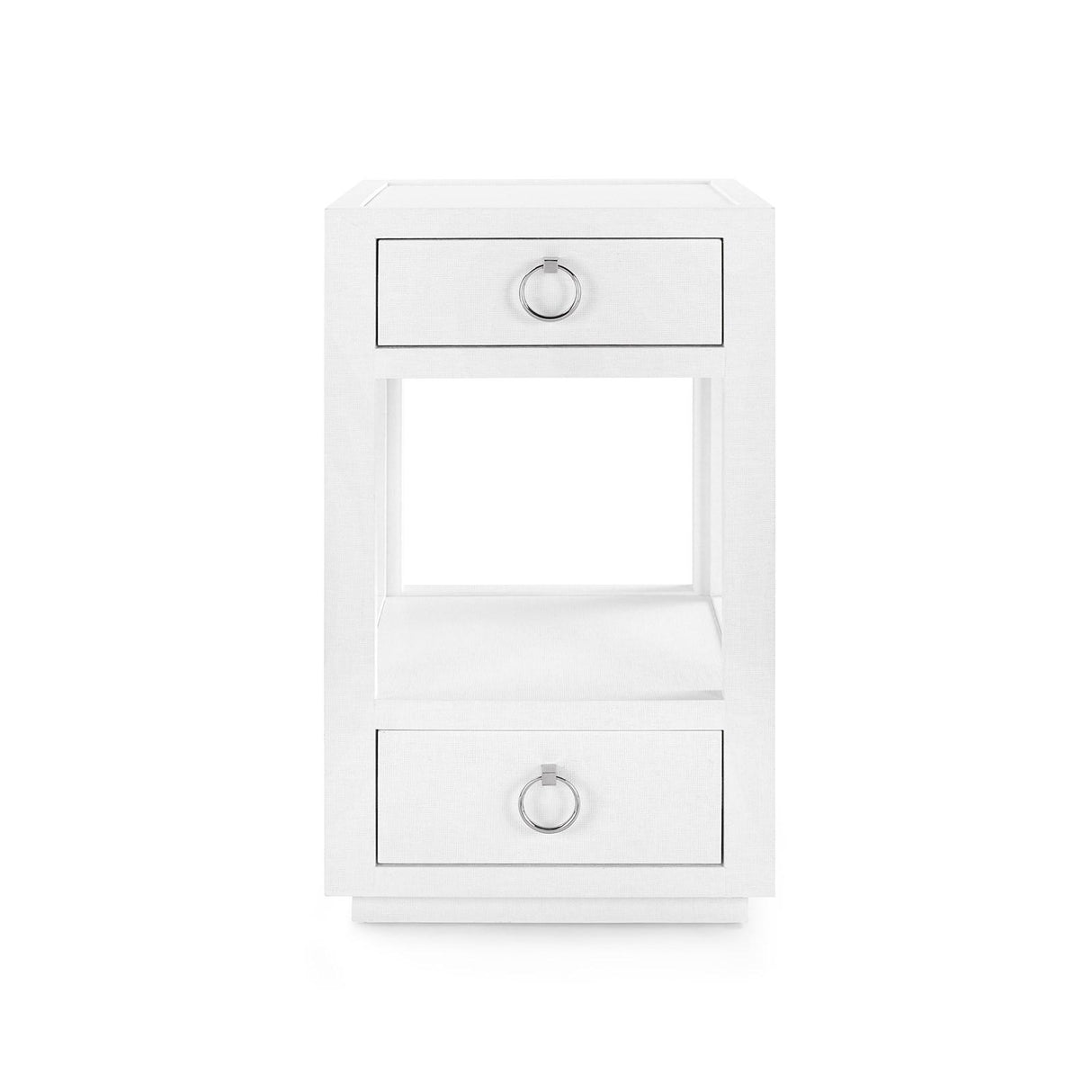 Villa & House Chiffon White Camilla 2-Drawer Side Table