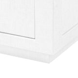 Villa & House Chiffon White Camilla 2-Drawer Side Table