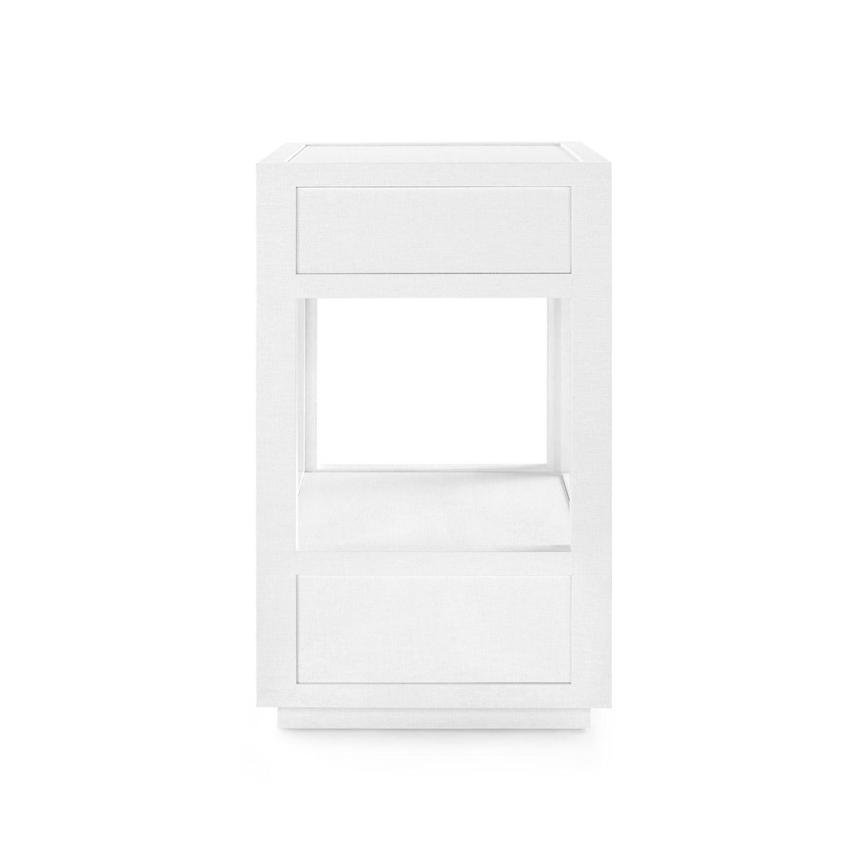 Villa & House Chiffon White Camilla 2-Drawer Side Table