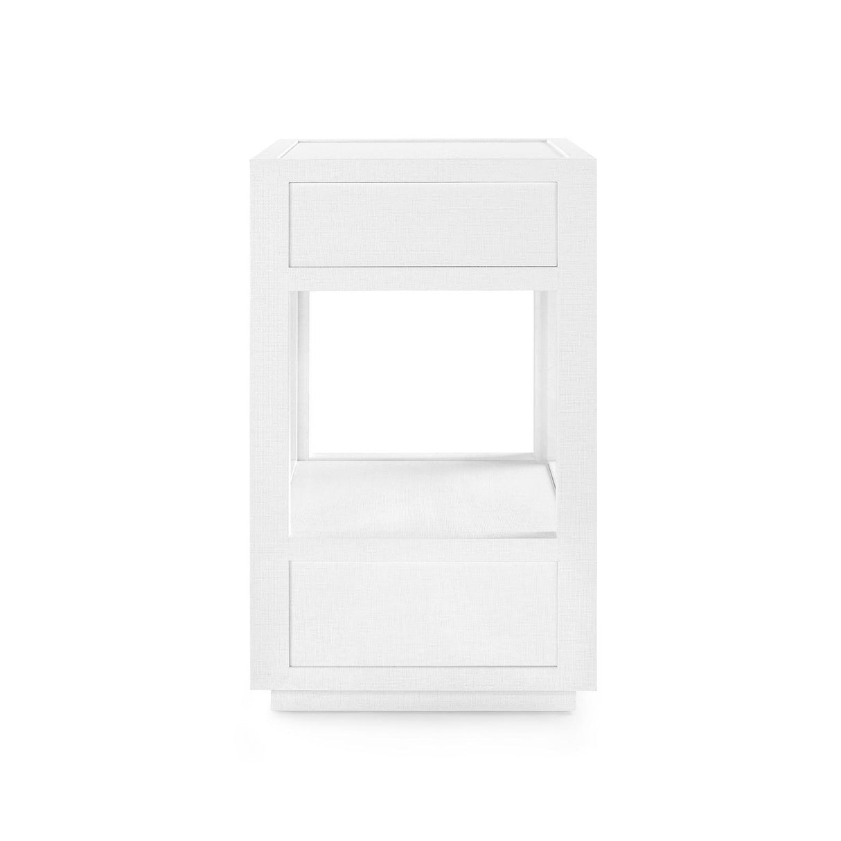 Villa & House Chiffon White Camilla 2-Drawer Side Table