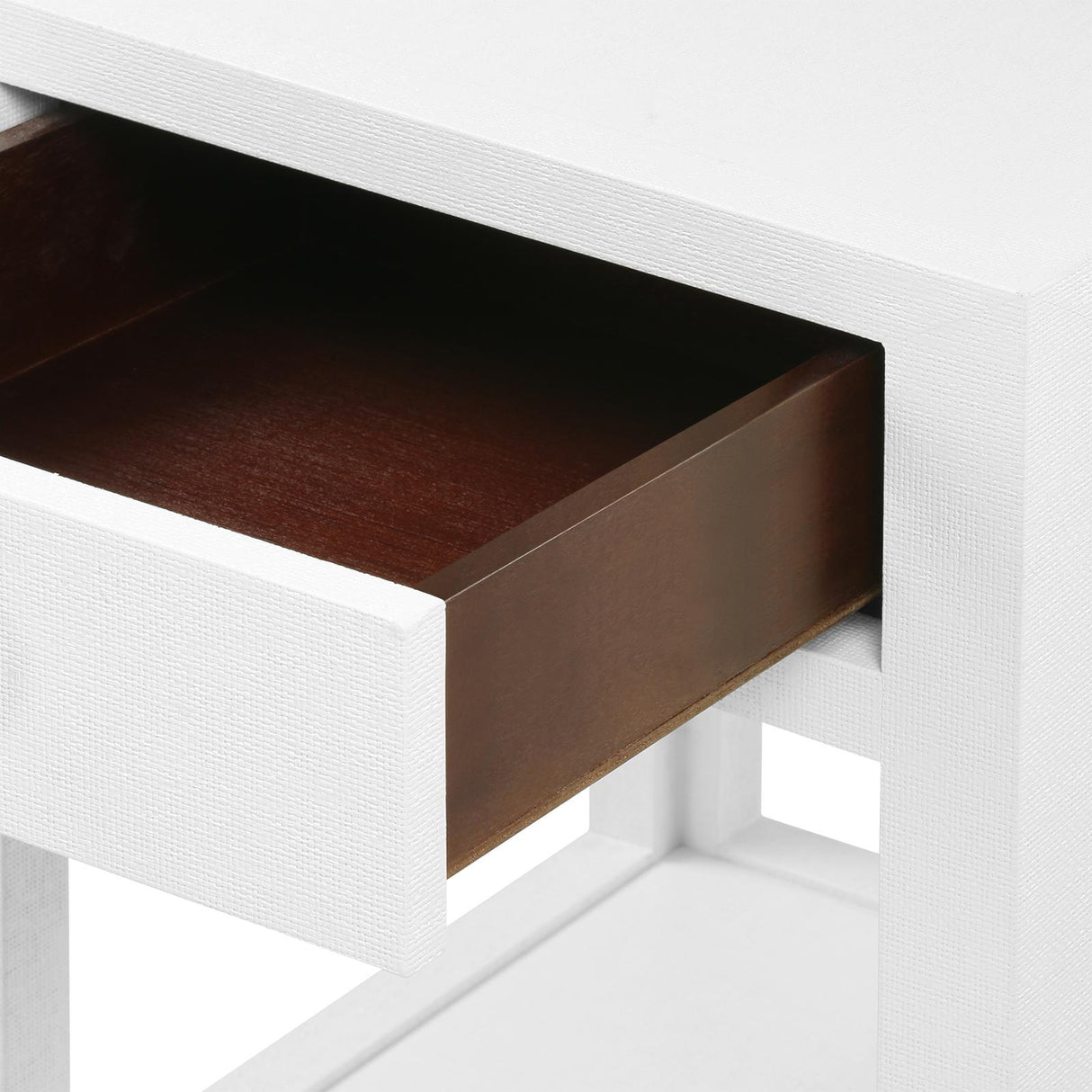 Villa & House Chiffon White Camilla 2-Drawer Side Table