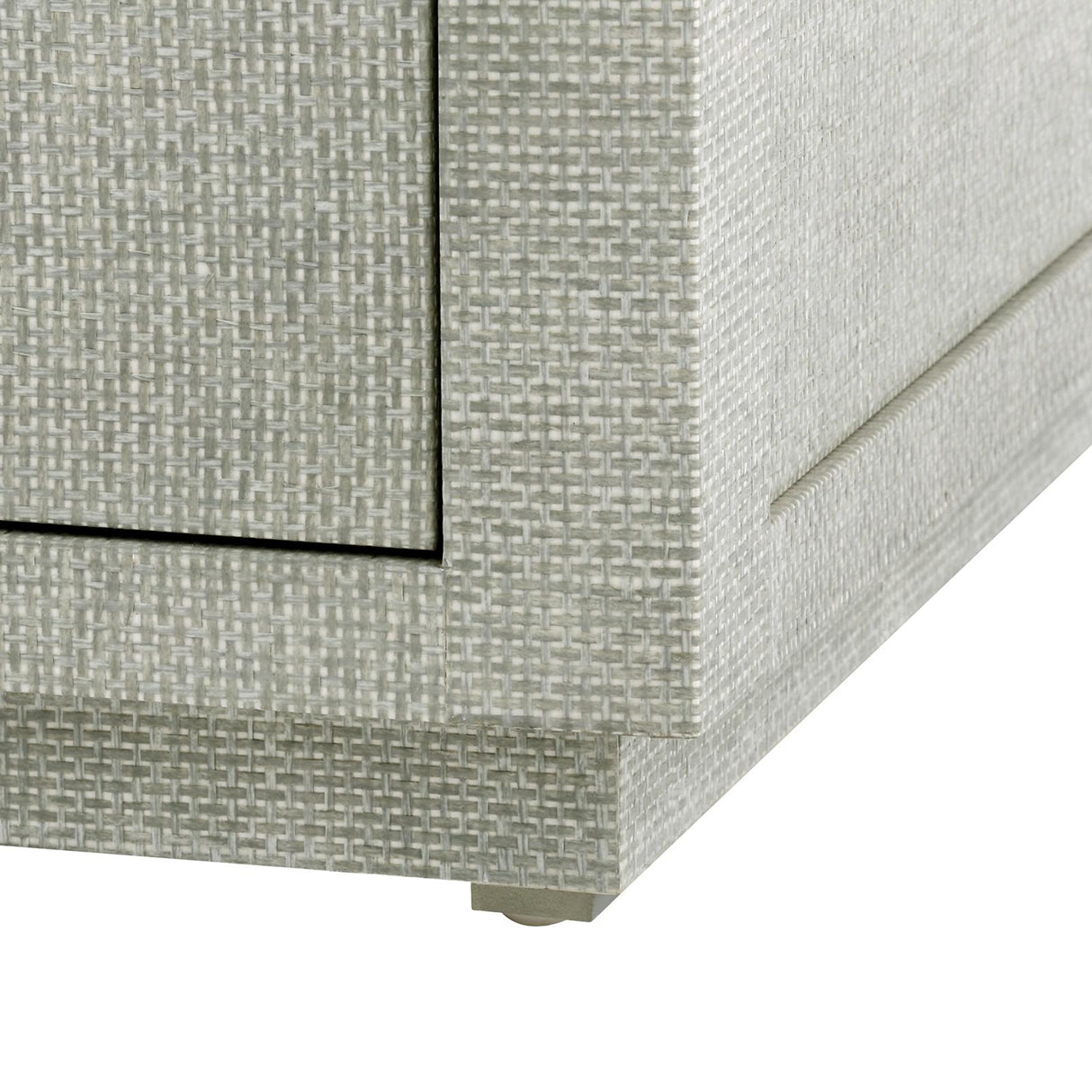 Villa & House Moss Gray Tweed Camilla 2-Drawer Side Table