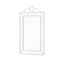 Villa & House Eggshell White Chloe Mirror