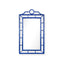 Villa & House Deep Sea Blue Chloe Mirror