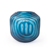 Villa & House Frost Blue Circle Small Vase