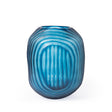 Villa & House Frost Blue Circle Large Vase