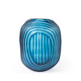 Villa & House Frost Blue Circle Large Vase