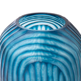 Villa & House Frost Blue Circle Large Vase