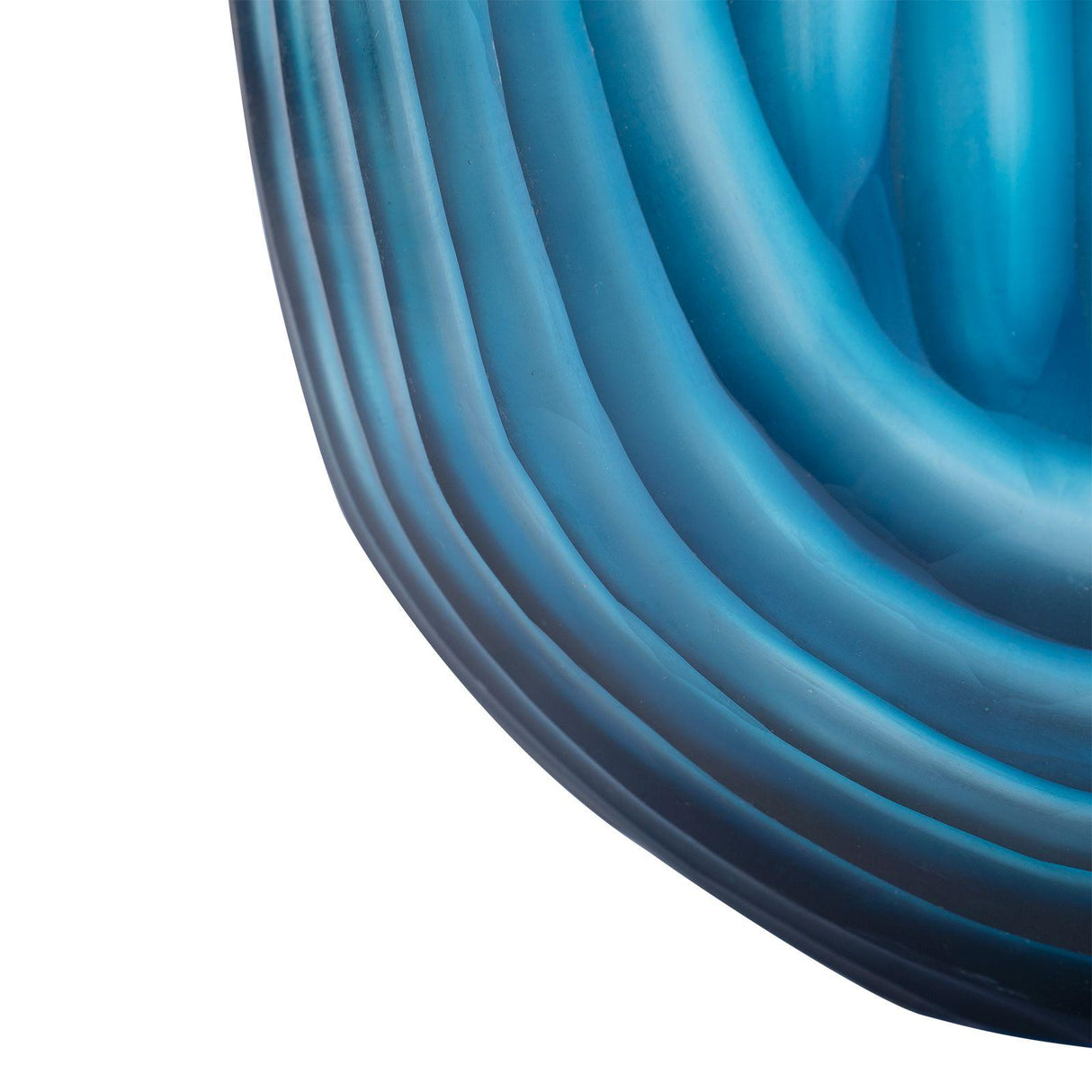 Villa & House Frost Blue Circle Large Vase