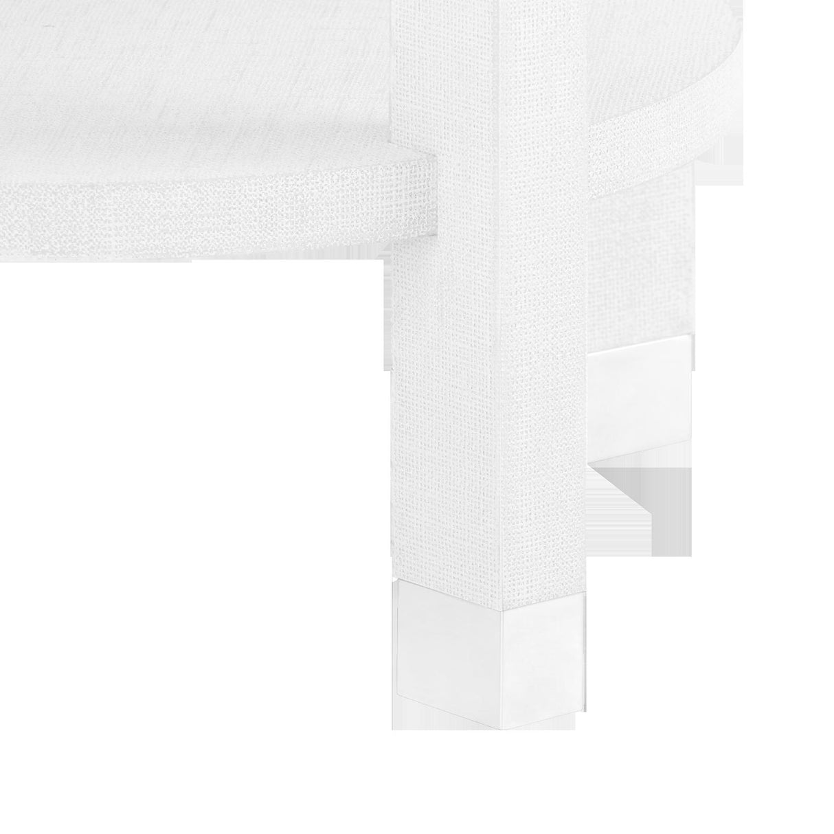 Villa & House Cream, Nickel Claudette 1-Drawer Round Side Table