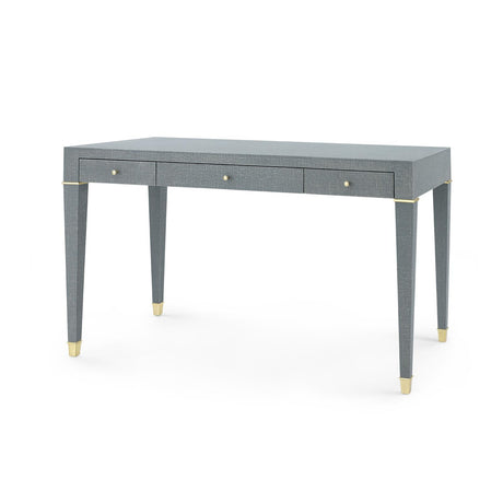 Villa & House Washed Winter Gray, Brass Claudette Desk