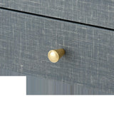 Villa & House Washed Winter Gray, Brass Claudette Desk