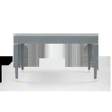 Villa & House Washed Winter Gray, Brass Claudette Desk