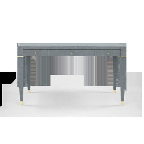 Villa & House Washed Winter Gray, Brass Claudette Desk