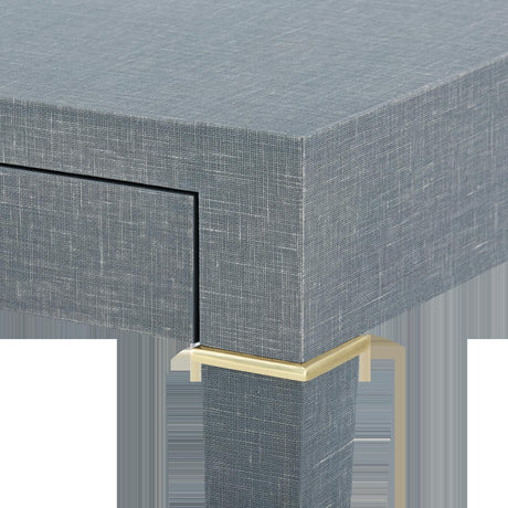 Villa & House Washed Winter Gray, Brass Claudette Desk